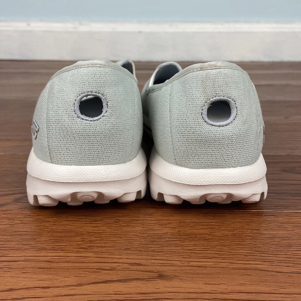 Skechers GOwalk Classic Washable Slip-Ons Size 11 Silver Shimmer